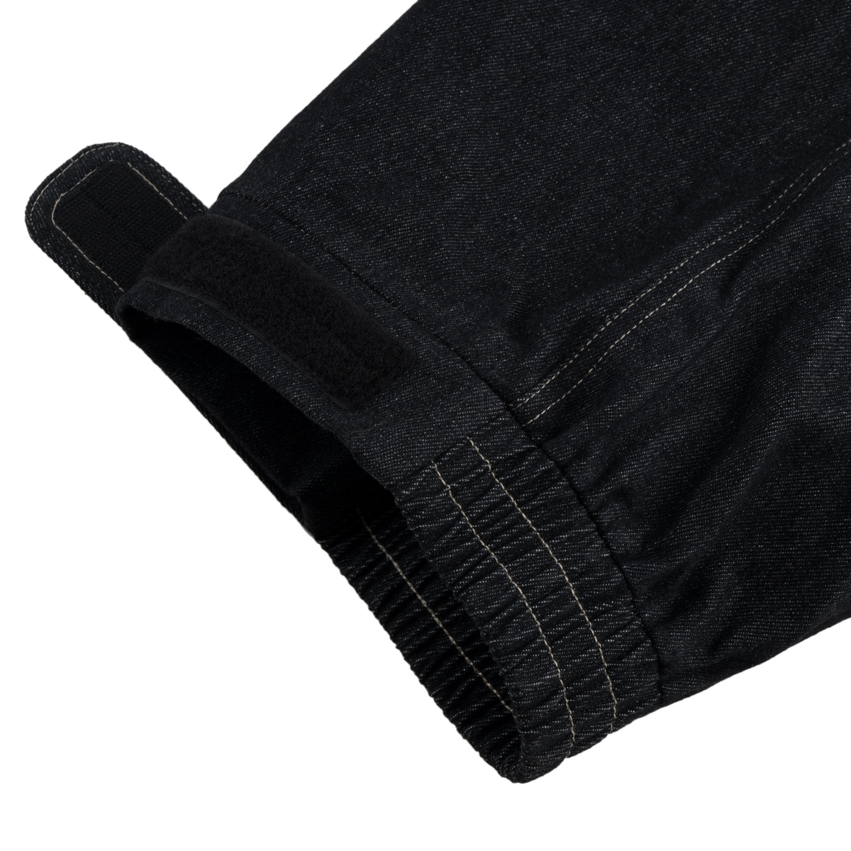 3 Ply Denim Pant black snow denim street mountain 5 pocket jeans 15k 3ply denim shell contrast stitching details fully tapesd seams pfc free dwr ykk metal zippers inside leg vent snow snowboarding water proof technical outerwear vintage souvenir boarder style baggy