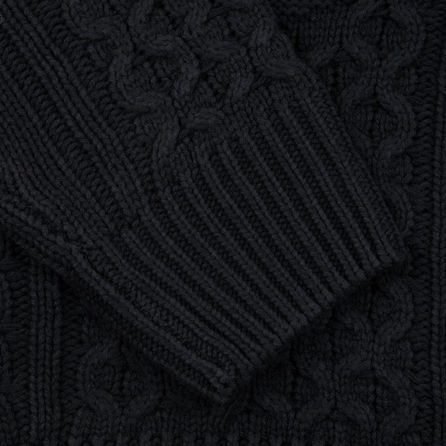 Engineered Cable Knit Sweater