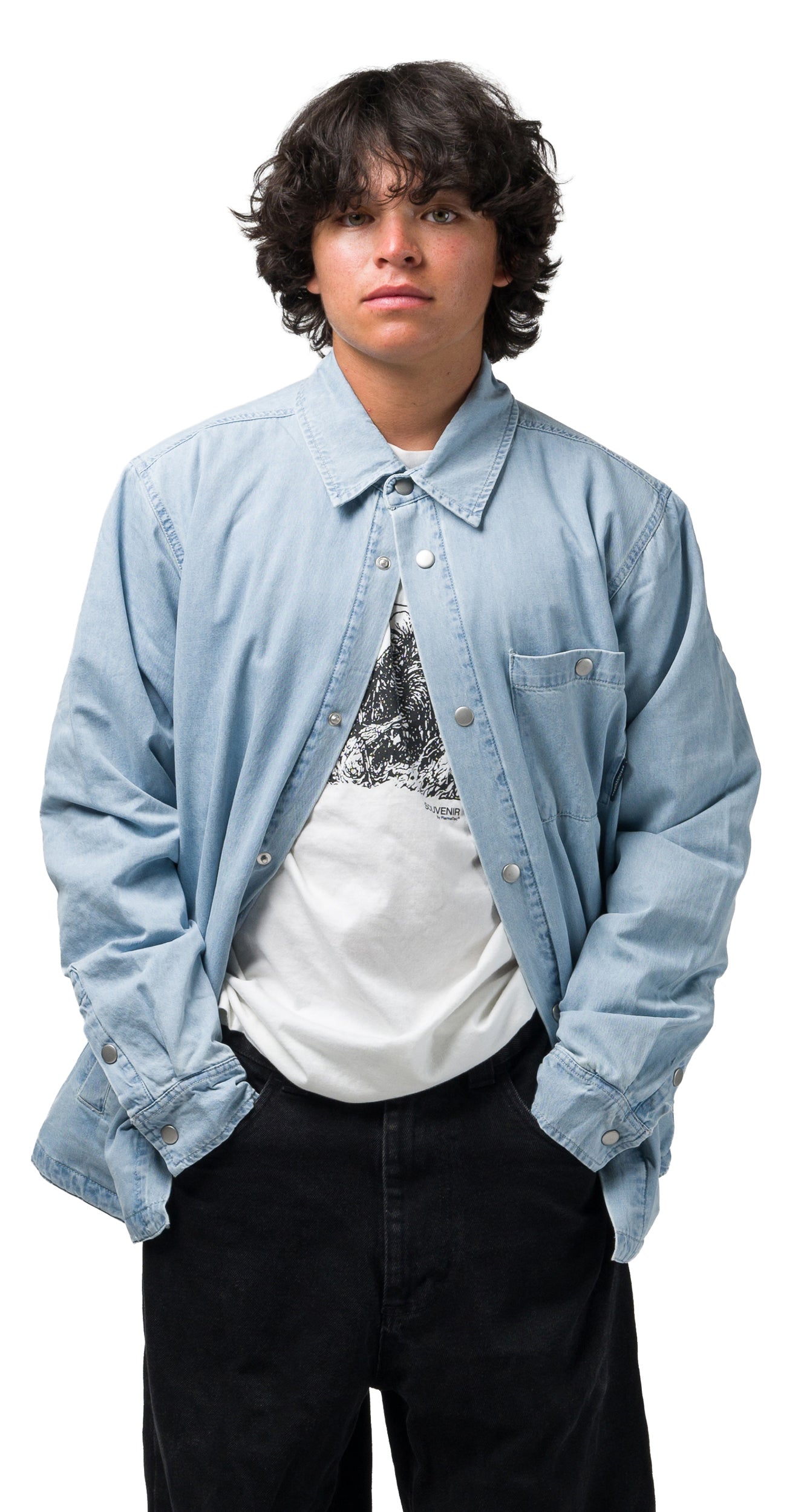 Quilted Denim Shirt