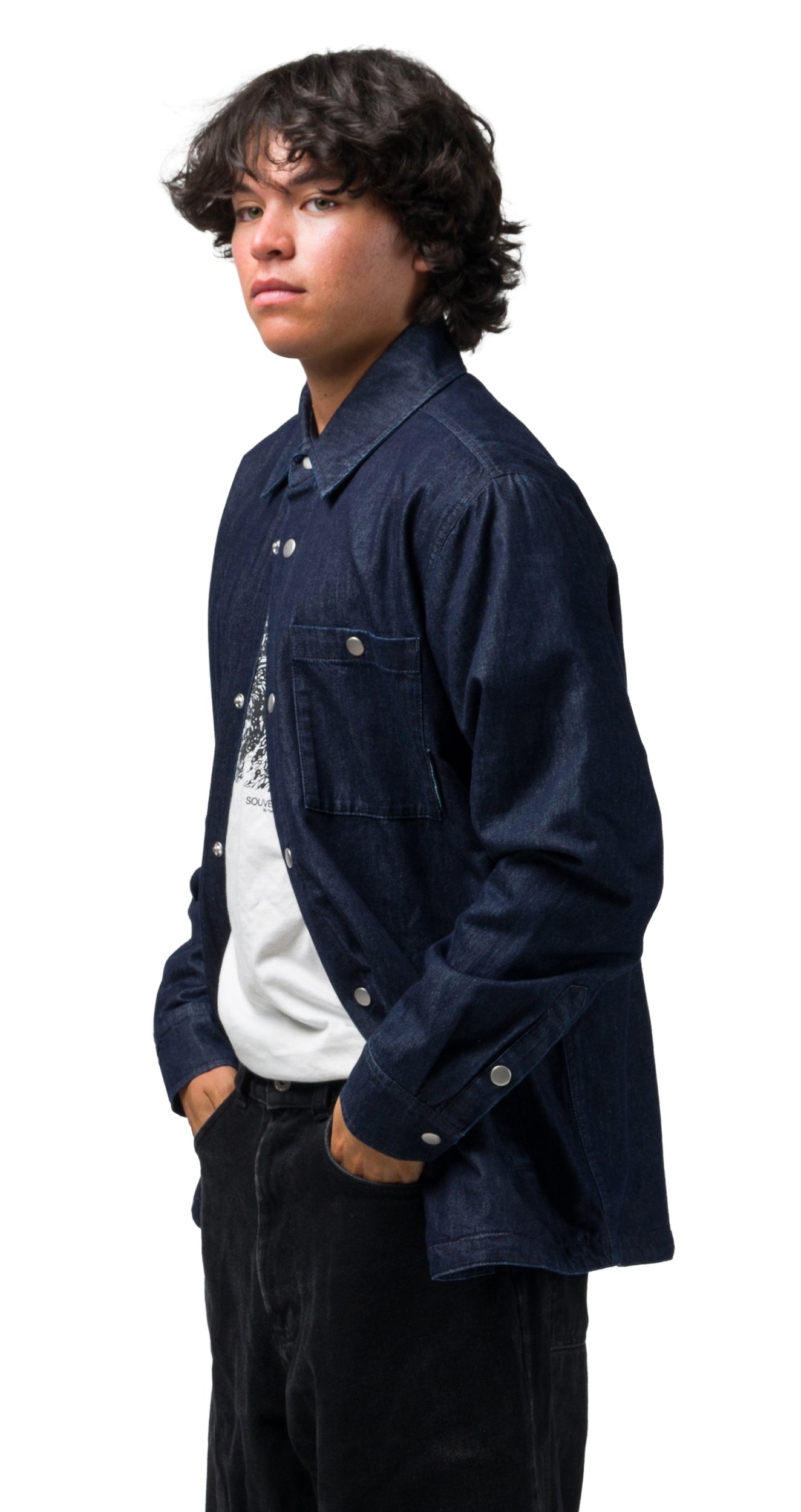Quilted Denim Shirt