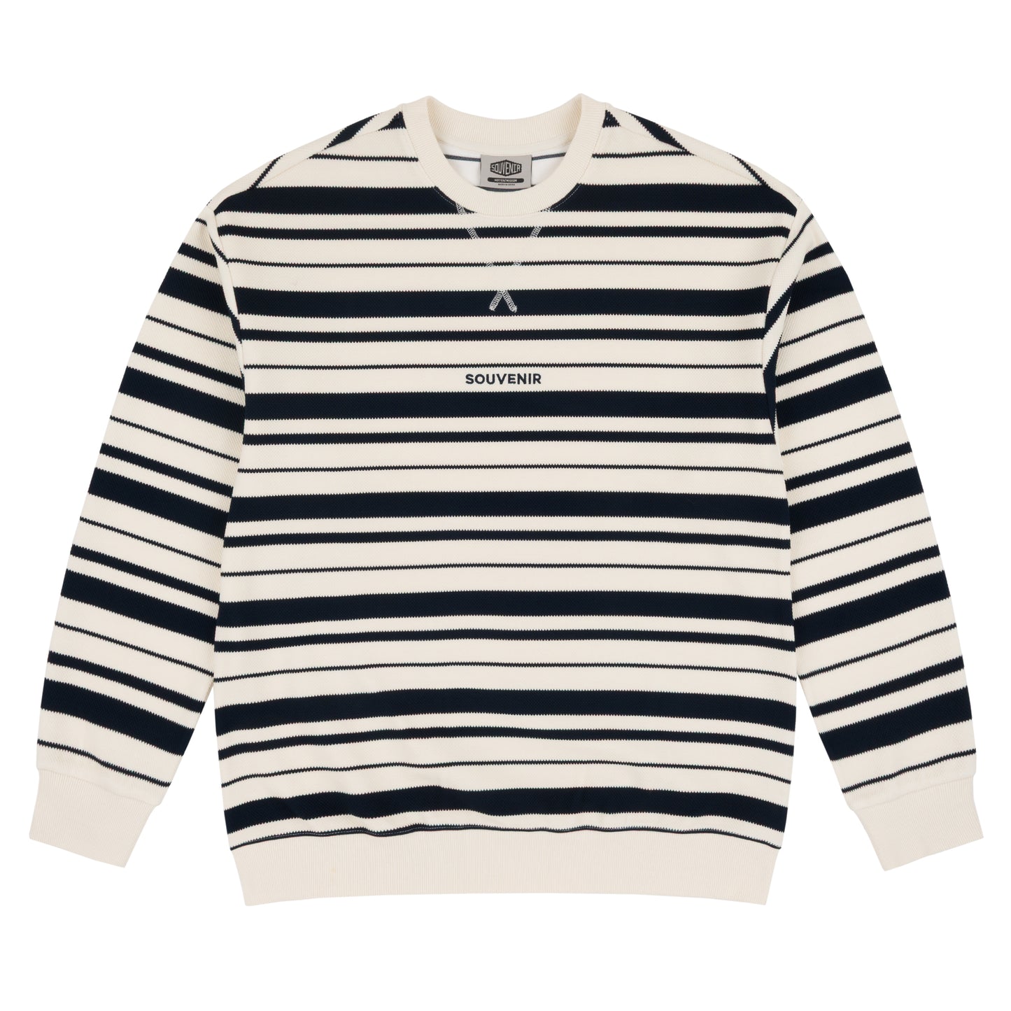Striped Ultra Pique Crew