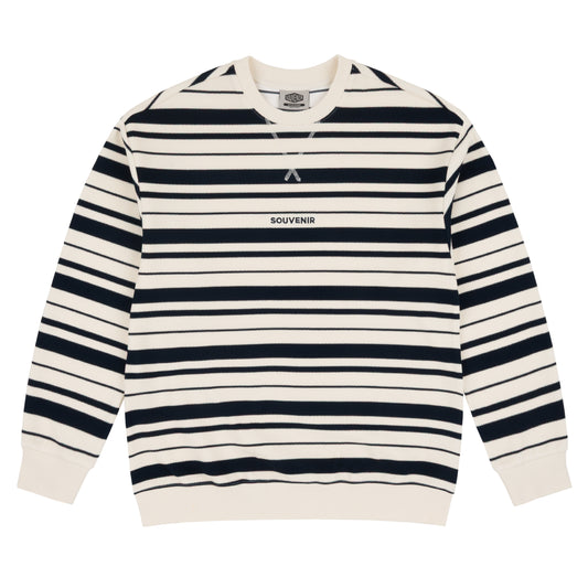 Striped Ultra Pique Crew