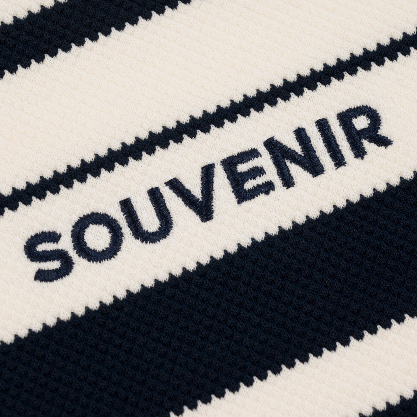 Striped Ultra Pique Crew
