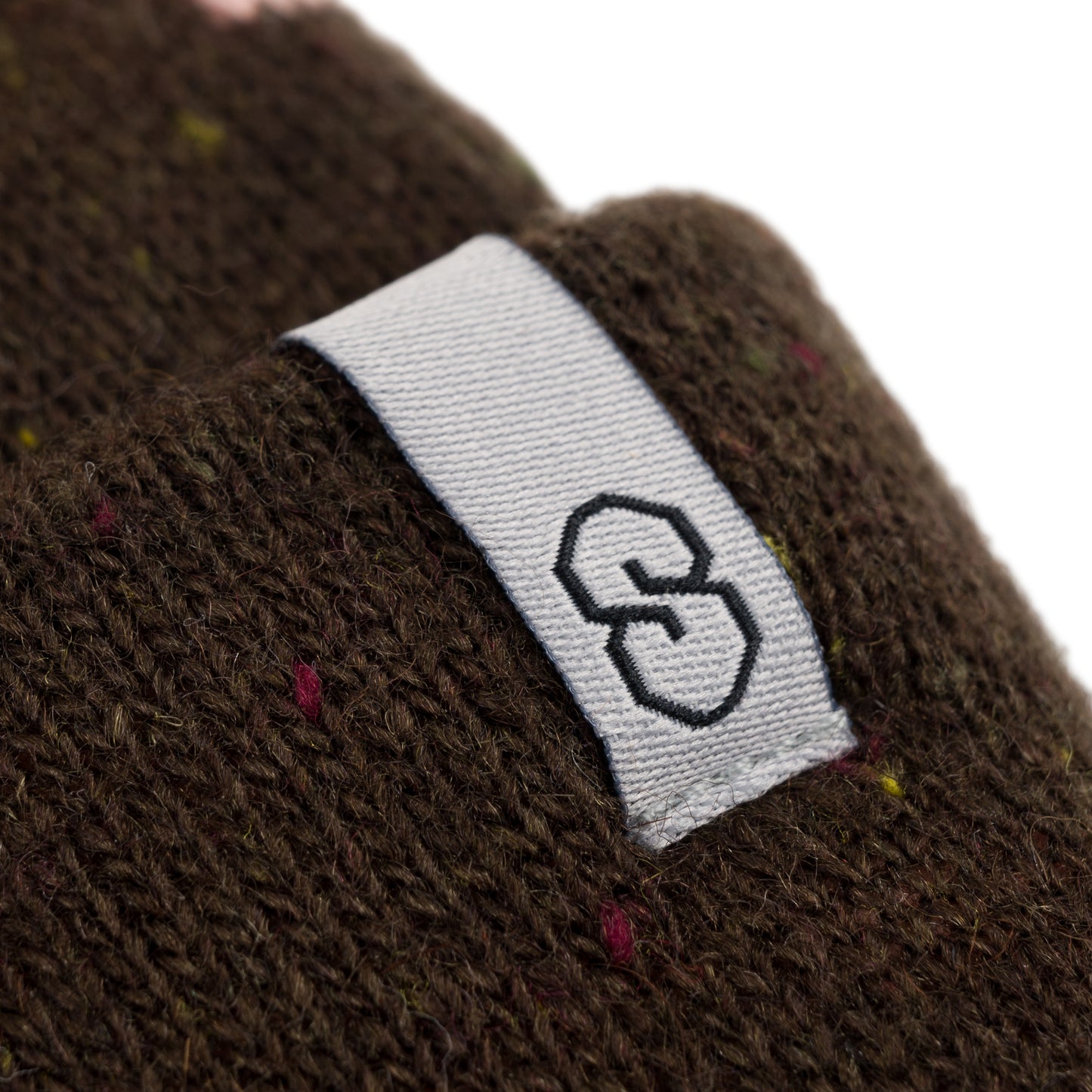 Speckled Yarn Jacquard Cuff Beanie