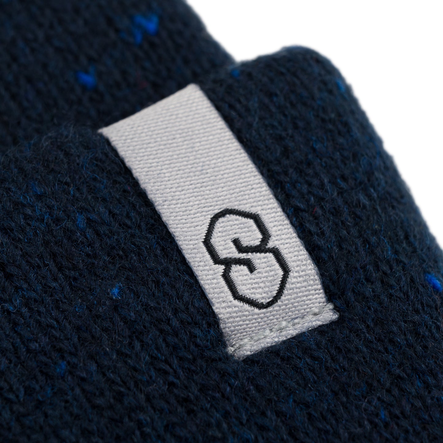 Speckled Yarn Jacquard Cuff Beanie