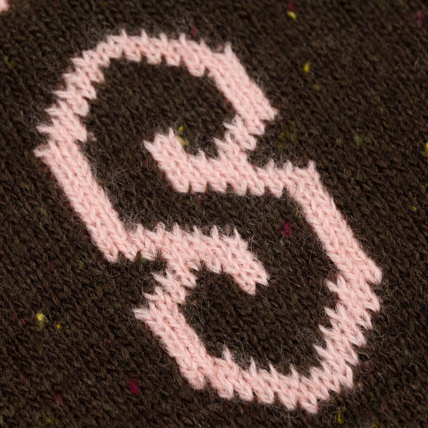 Speckled Yarn Jacquard Cuff Beanie