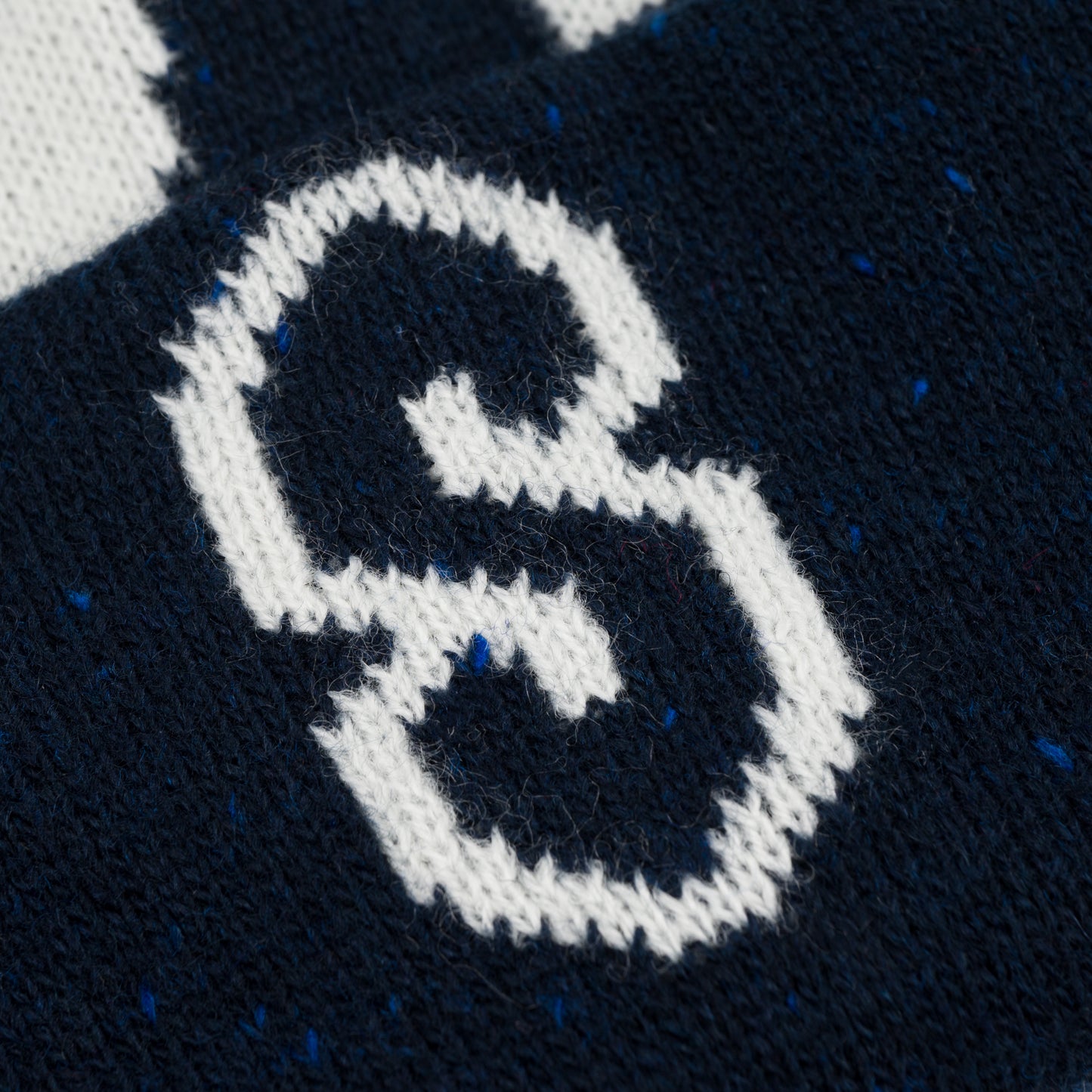 Speckled Yarn Jacquard Cuff Beanie