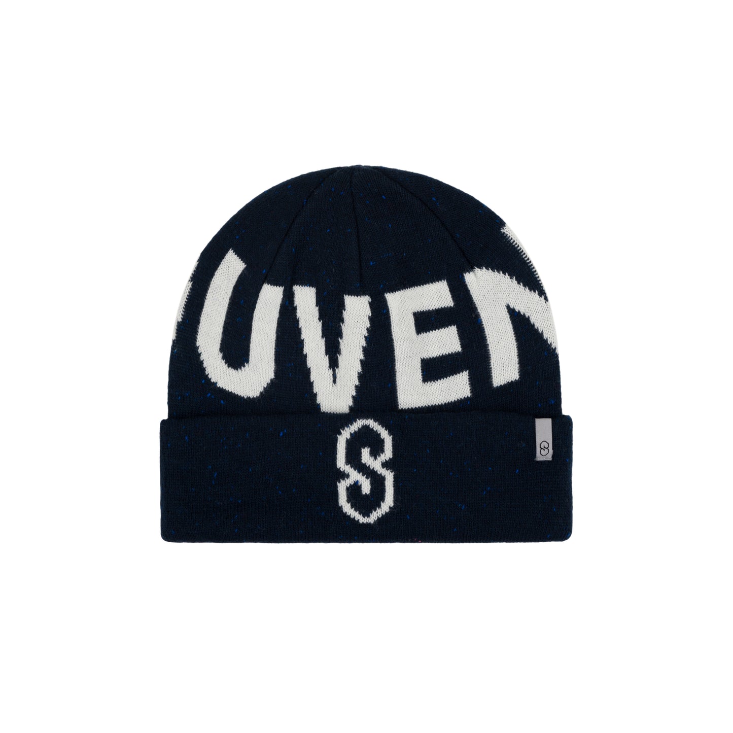 Speckled Yarn Jacquard Cuff Beanie
