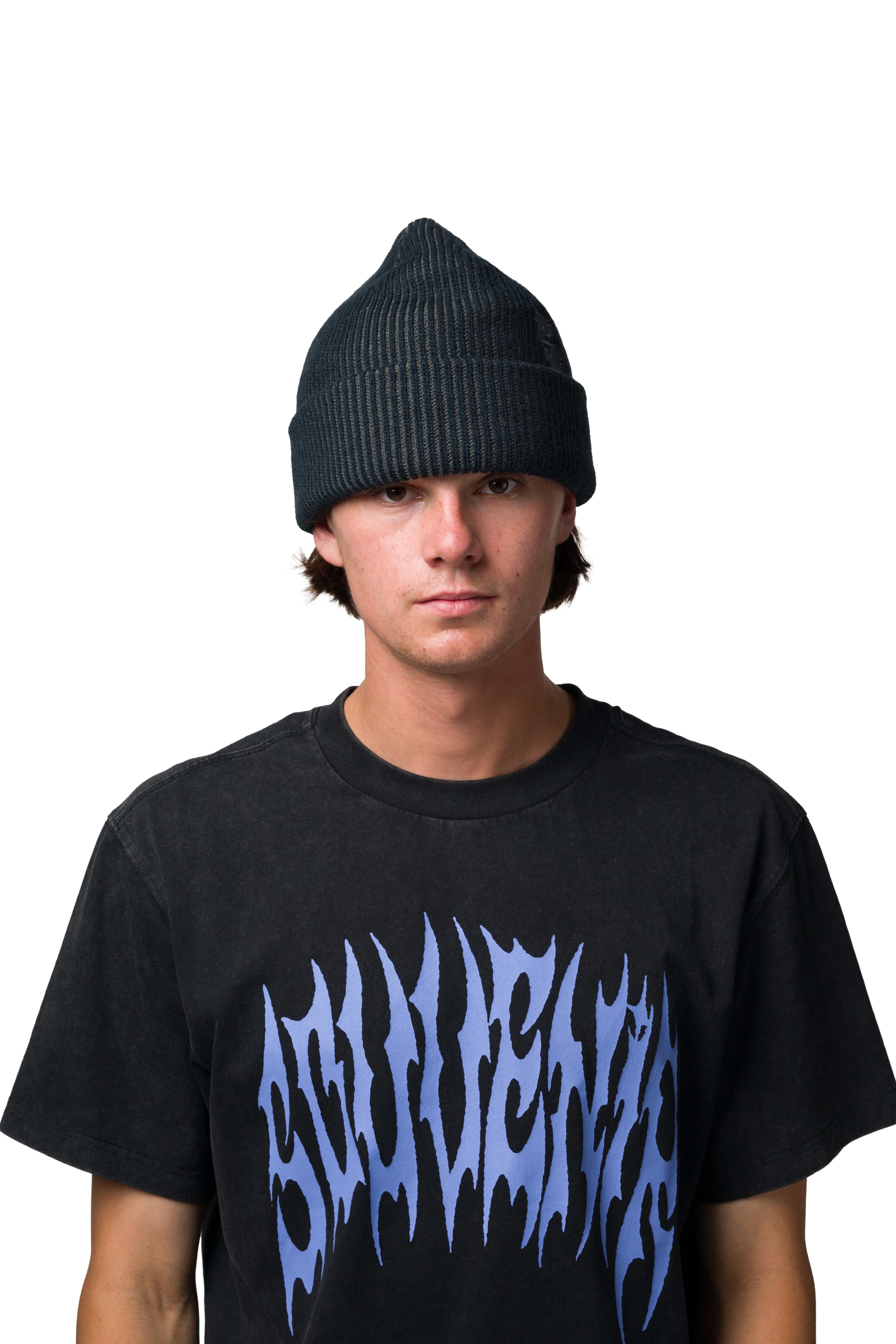 Two Tone Rib Beanie