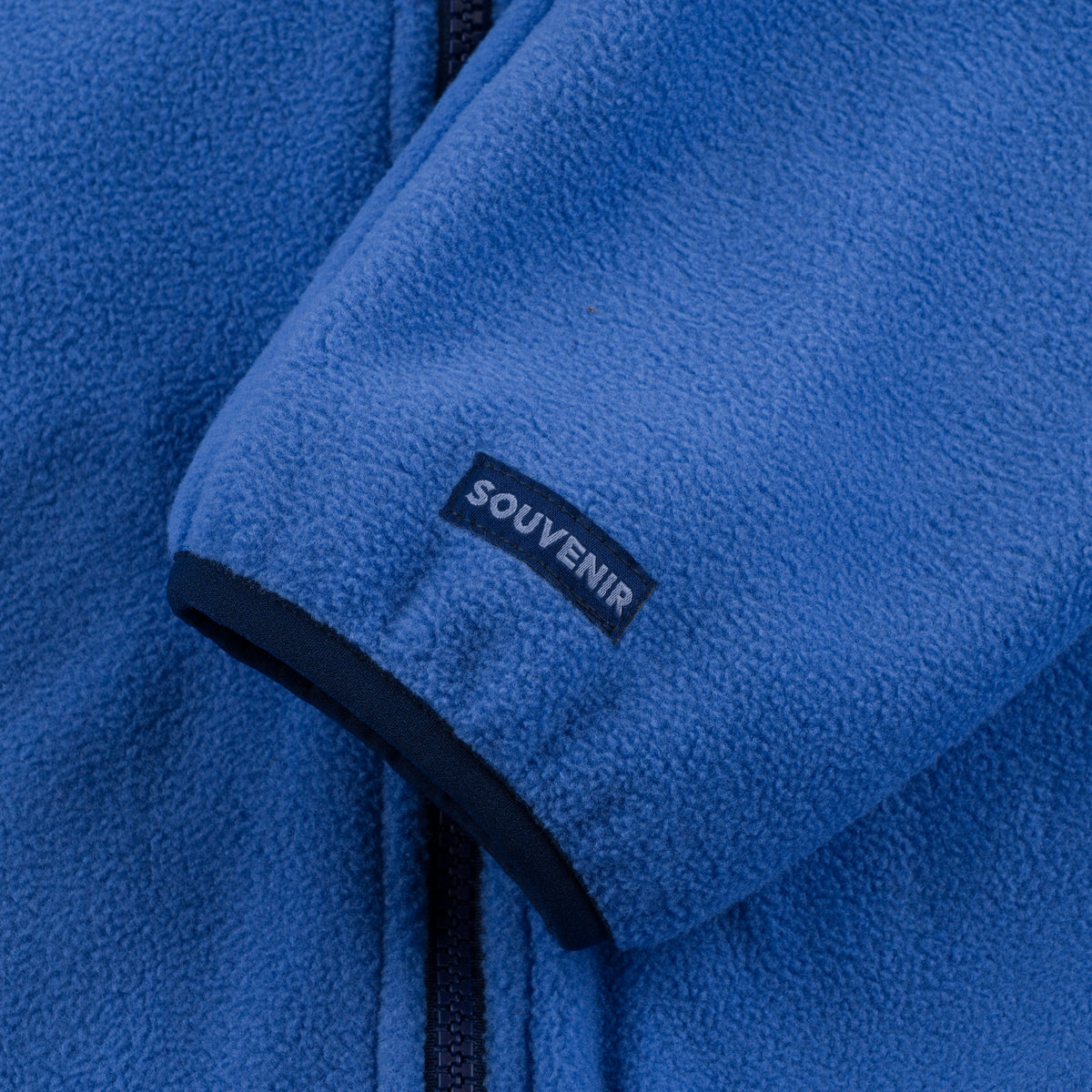 Polar Fleece Zip Up warm outdoor cozy ykk zipper premium snowboarding winter fall frosty blue