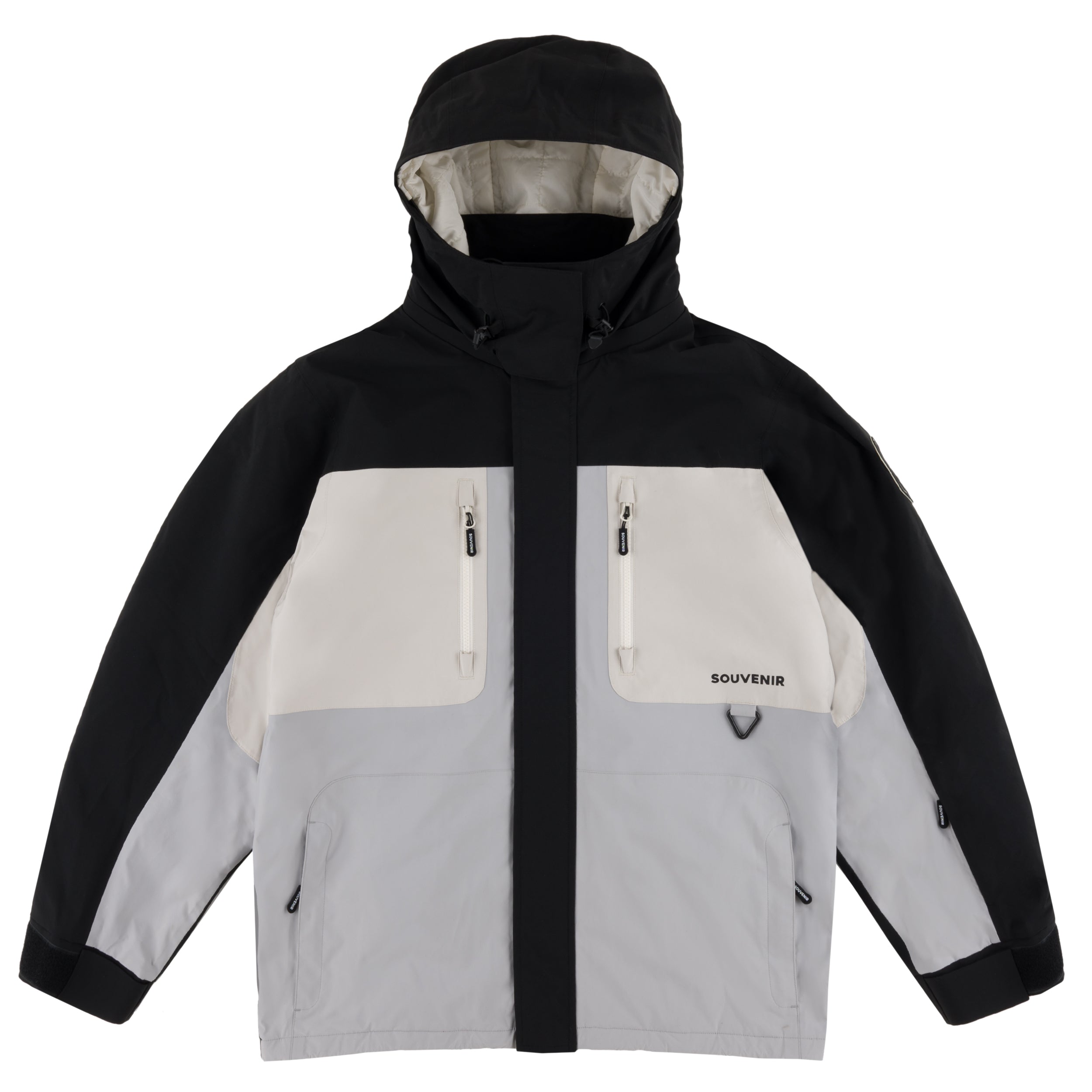 S2000 Insulated Jacket black snow snowboard insulatedwater proof winter souvenir vintage 2000's 20k fully taped seams pc free dwr ykk vislon zippers removable hood carabiner technical outerwear mountain boarder snow