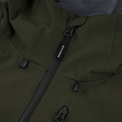3 Ply Ripstop Shell army ripstop 20k waterproof  snow snowboarding jacket shell winter souvenir  technical outerwear  fully taped seams pc free dwr ajustable hood powder skirt ykk vislon waterproof zipper 