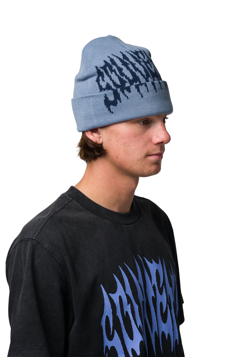 Dirty Cuff Beanie - Blue Fog