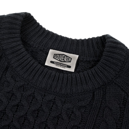 Engineered Cable Knit Sweater