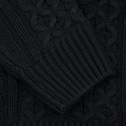 Engineered Cable Knit Sweater