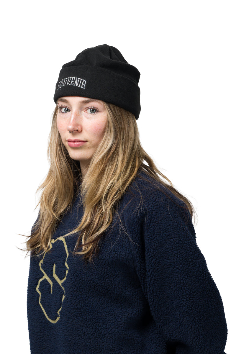 Fleece Beanie - Black