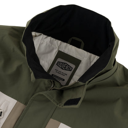 S2000 Insulated Jacket british khaki snow snowboard insulatedwater proof winter souvenir vintage 2000's 20k fully taped seams pc free dwr ykk vislon zippers removable hood  carabiner technical outerwear mountain boarder snow 