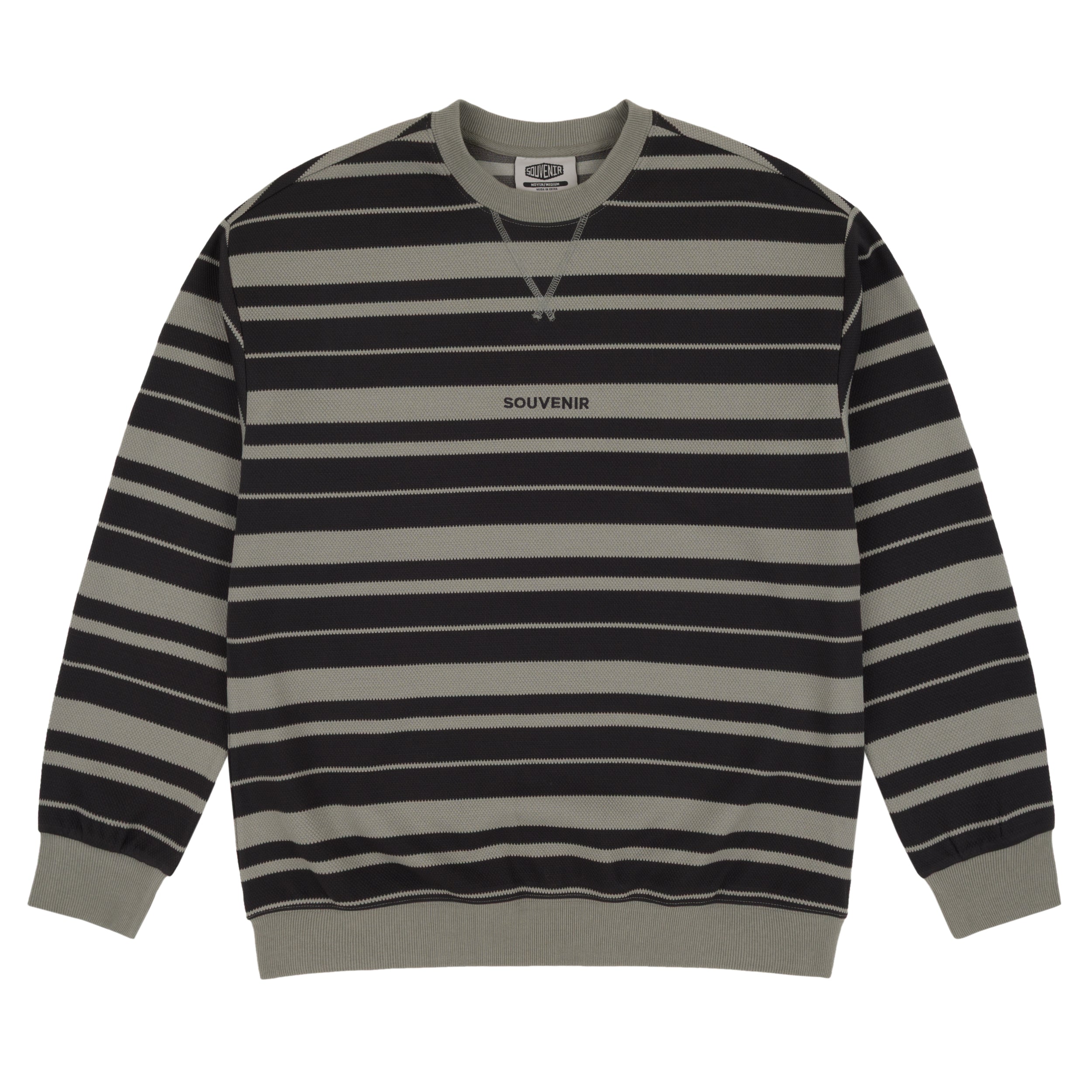 Striped Ultra Pique Crew
