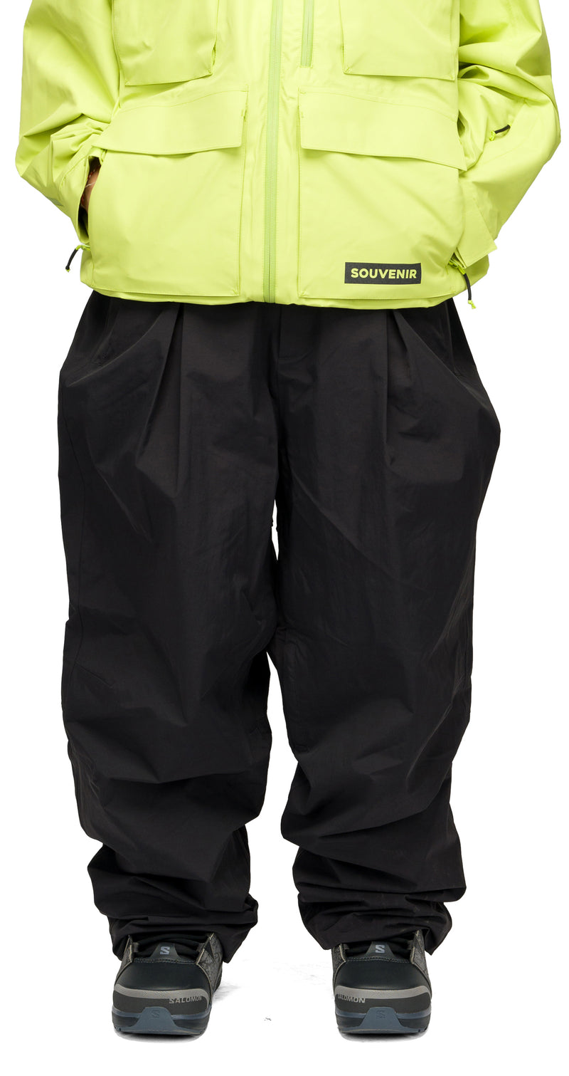 Pleated Chino Pant - Black