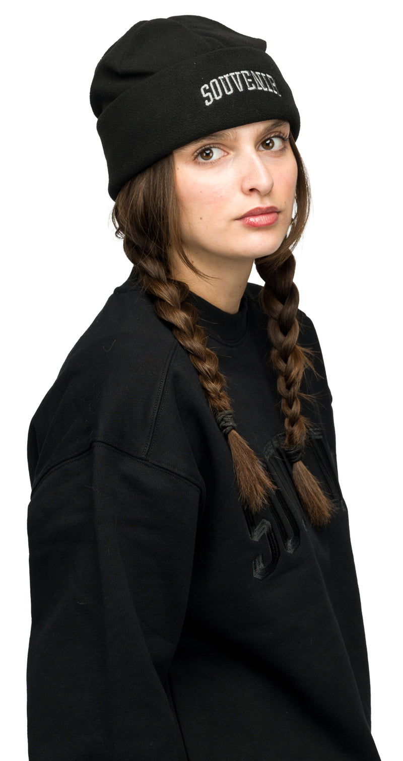 Fleece Beanie - Black