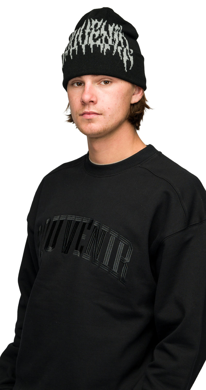 Dirty Cuff Beanie - Black