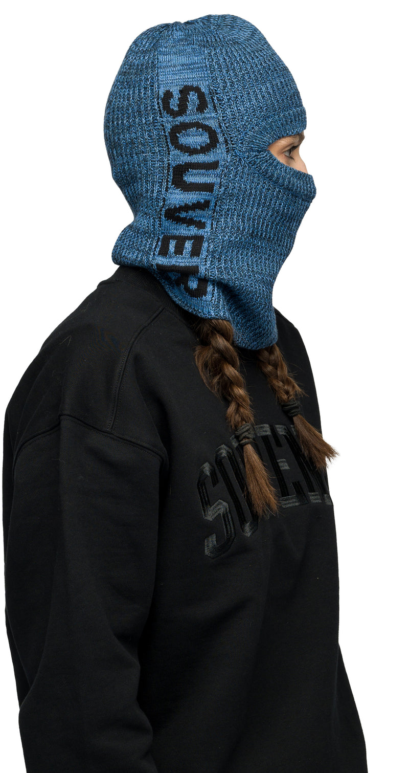 Multi Yarn Burglar Mask - Blues