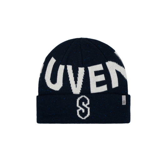 Speckled Yarn Jacquard Cuff Beanie