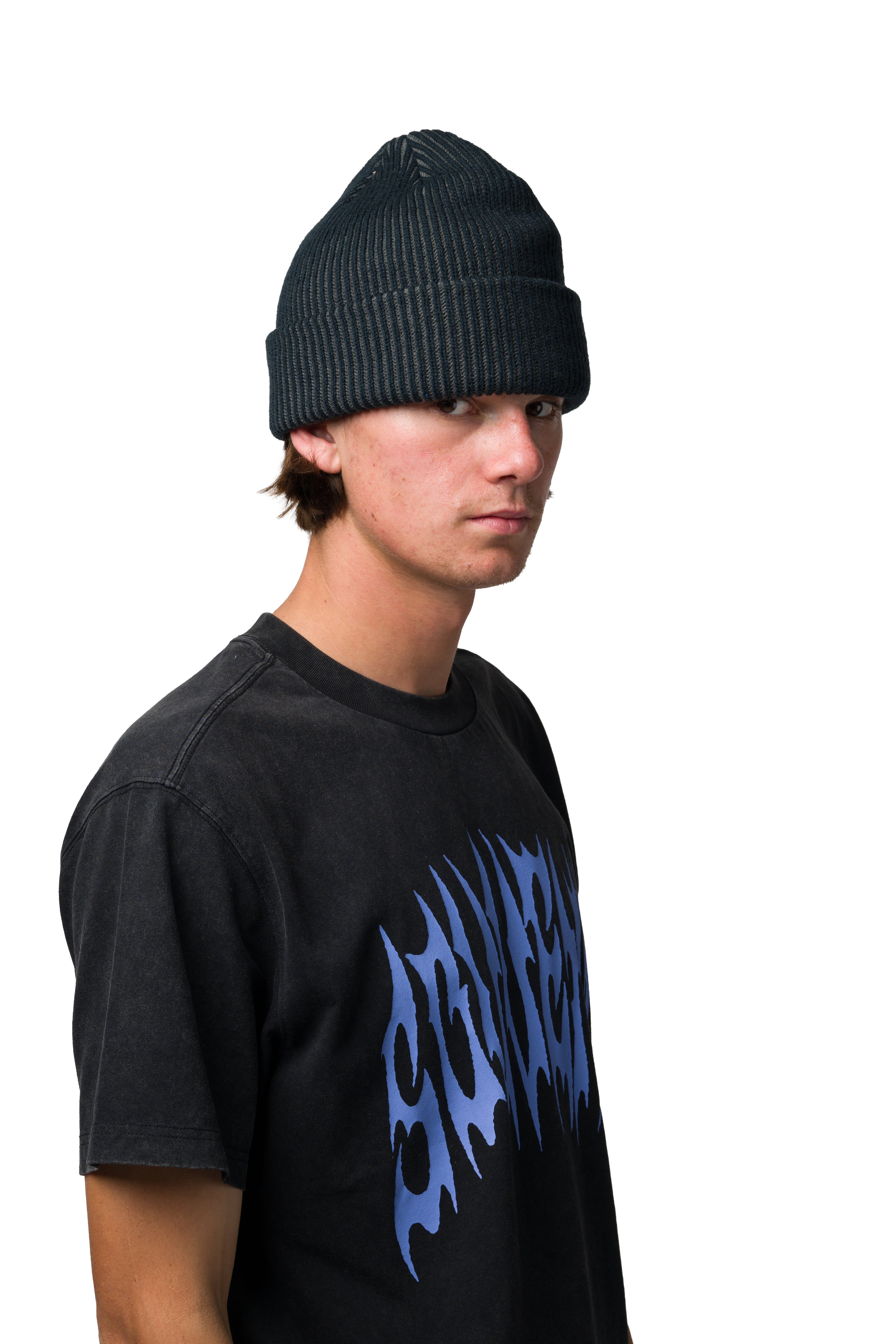 Two Tone Rib Beanie