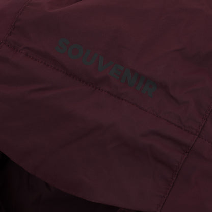 Insulated Track Jacket  oxblood  snow snowboard jacket waterproof winter souvenir vintage  20k fully taped seams pfc free dwr quilted polyfill insulation ykk waterproof zipper welded ykk waterproof zipper branding lines 