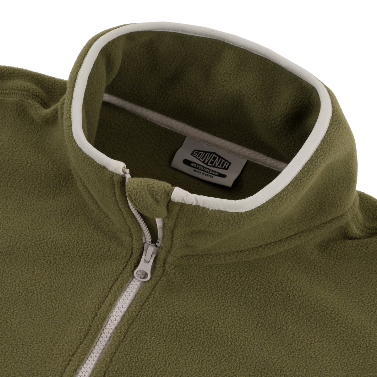 Polar Fleece Zip Up warm outdoor cozy  ykk zipper premium snowboarding winter fall army