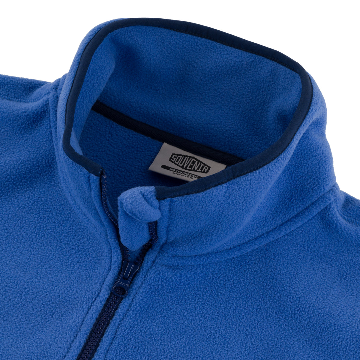 Polar Fleece Zip Up warm outdoor cozy  ykk zipper premium snowboarding winter fall frosty blue 