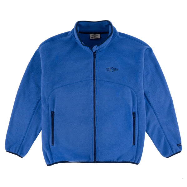 Polar Fleece Zip Up warm outdoor cozy  ykk zipper premium snowboarding winter fall frosty blue 